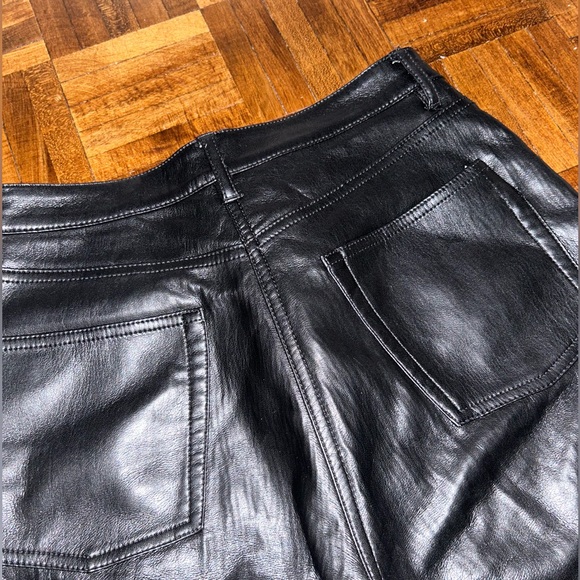 WILFRED ARITZIA MELINA STRAIGHT LEG VEGAN LEATHER PANT - Picture 6 of 8